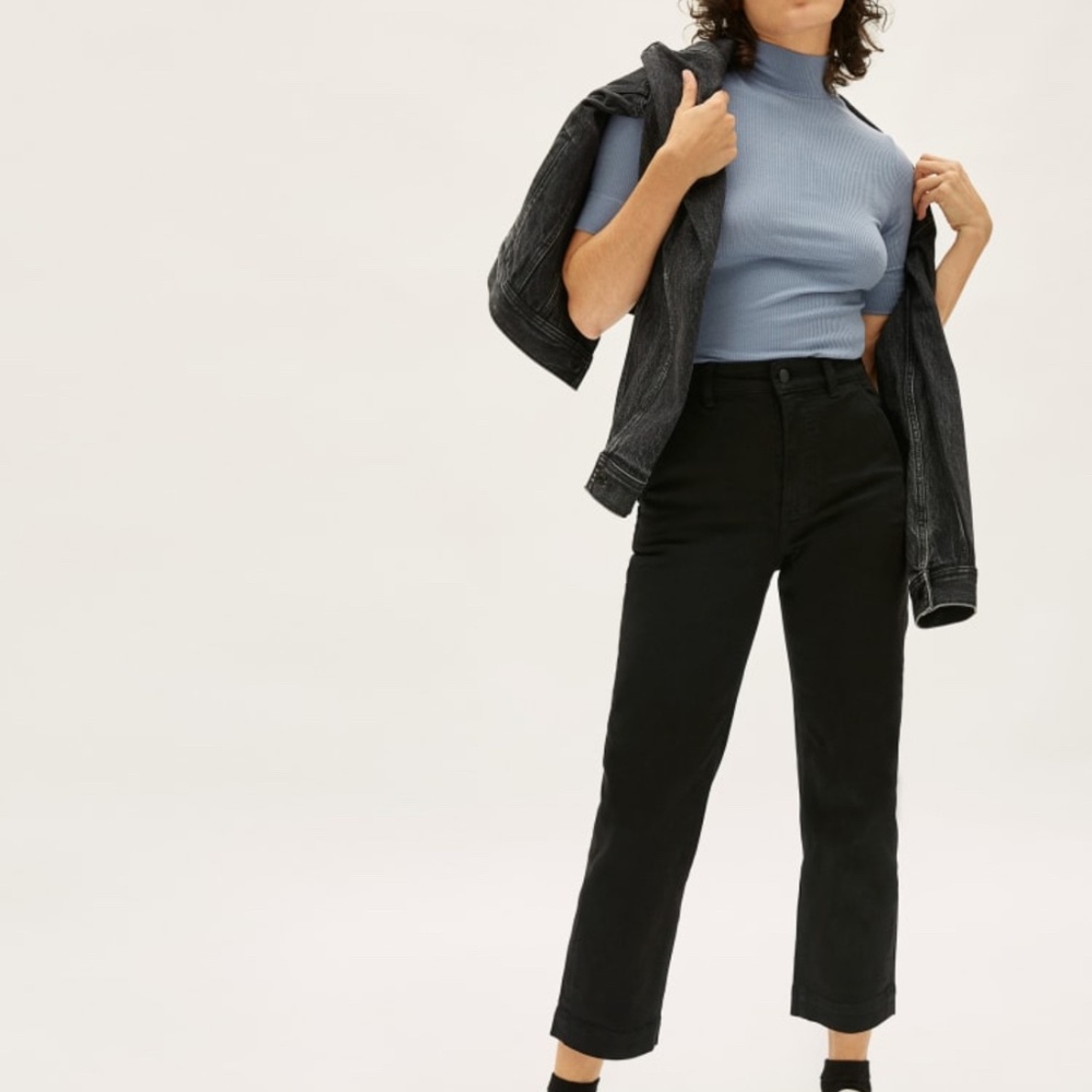 Everlane The Straight Leg Crop Black - Picture 2 of 4
